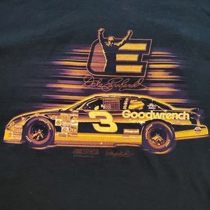 Chase Authentic Dale Earnhardt T-shirt, size L, black & gold graphic. NWT
